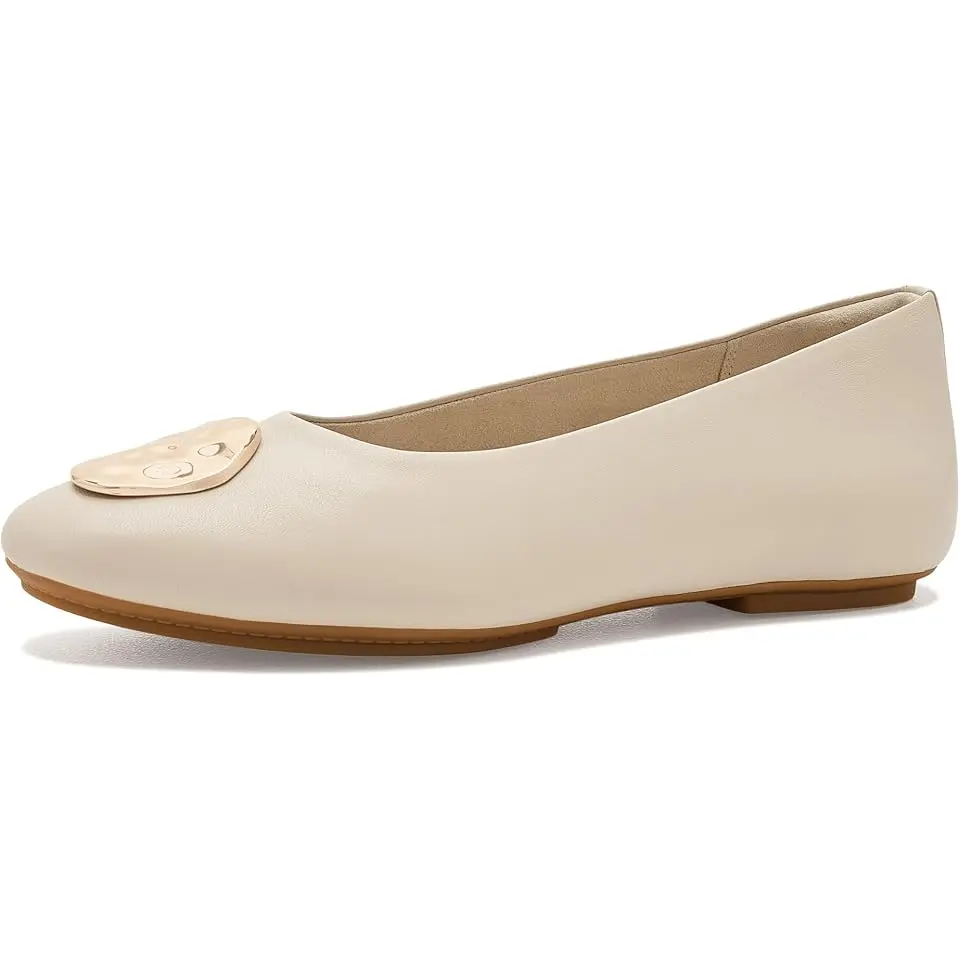 Delicato Leather Adornment High Ballerinas