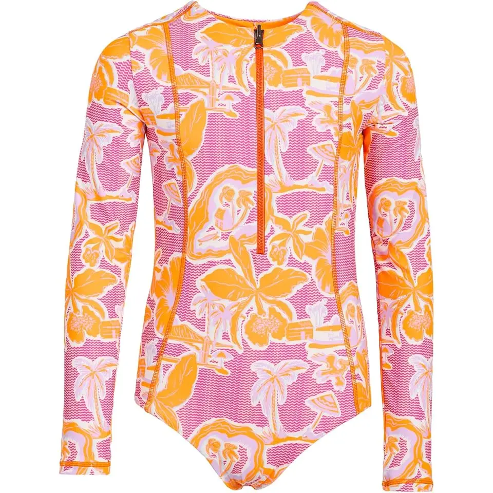 Flamingo Glow Miku Girls Swimwear (Little Kid/Big Kid)