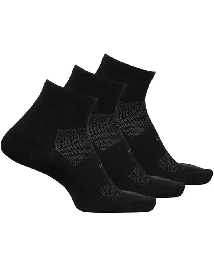 Unisex Feetures High Performance Ultra Light Quarter 3-Pair Pack