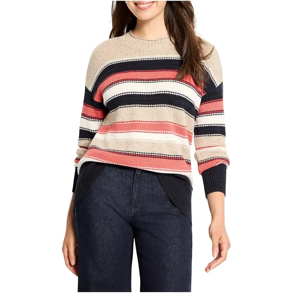 Nep Knit Striped Sweater