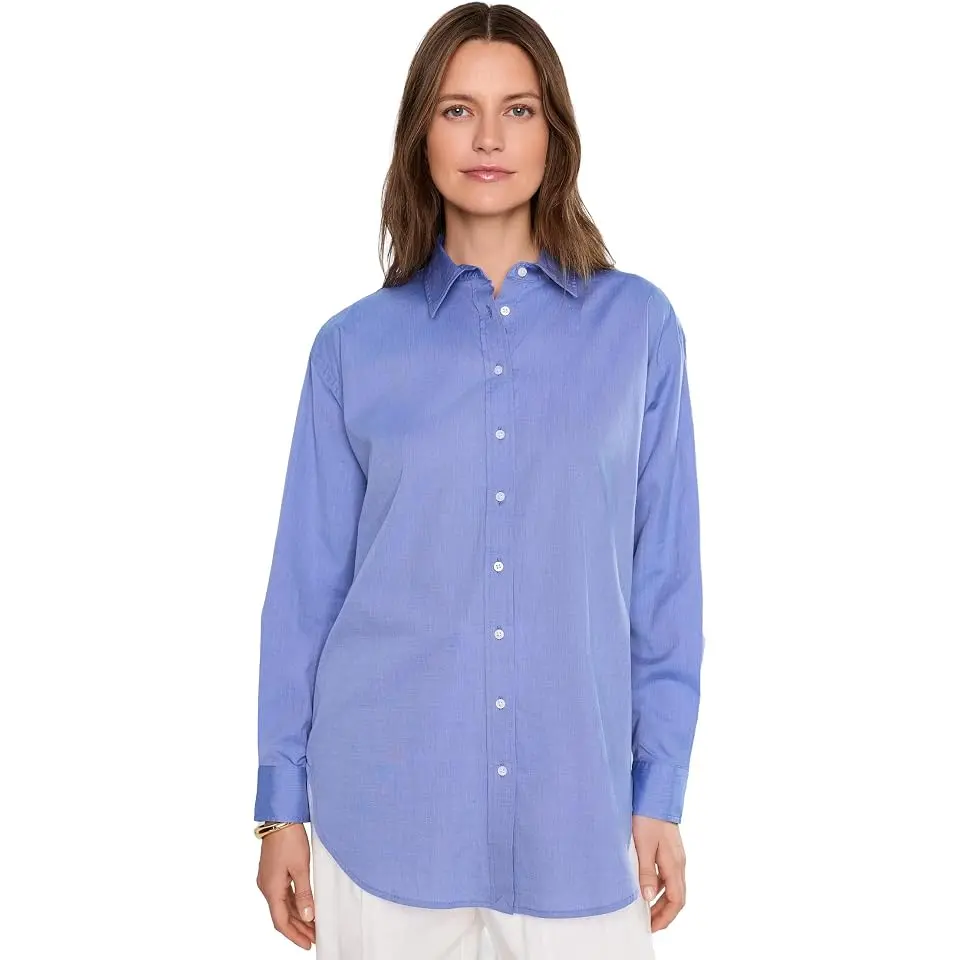 Oversize End-On-End Cotton Shirt