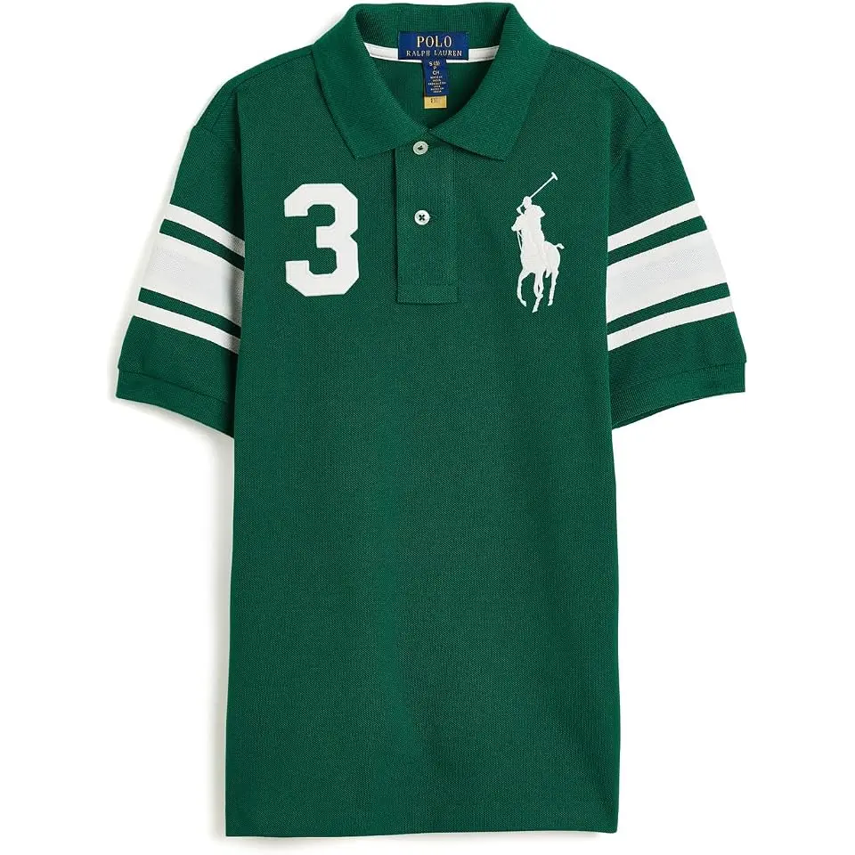 Big Pony Cotton Mesh Polo Shirt (Big Kid)