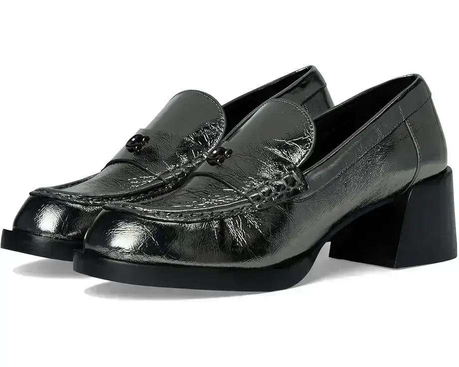 Women's COACH Natalie Crinkled Metallic Loafer