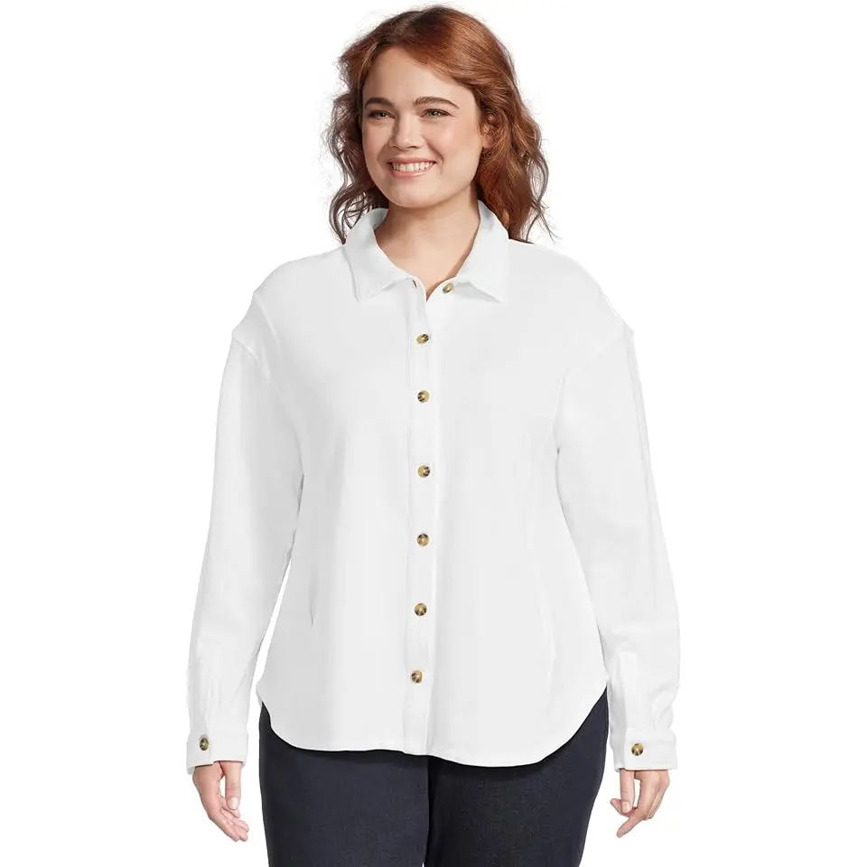 Long Sleeve Button Down Overshirt