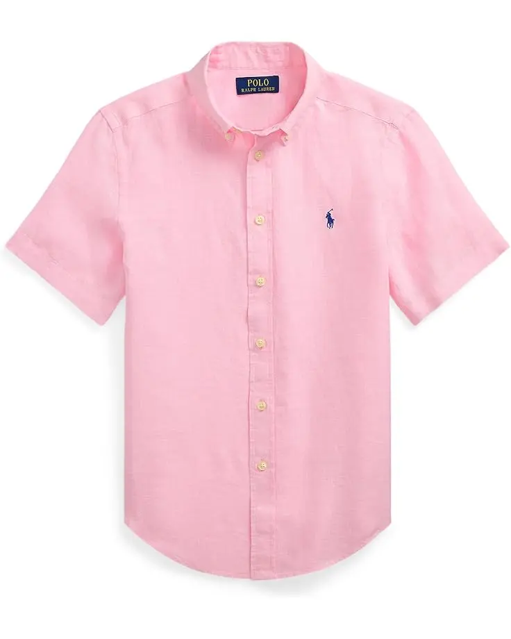 Linen Short Sleeve Shirt (Big Kid)