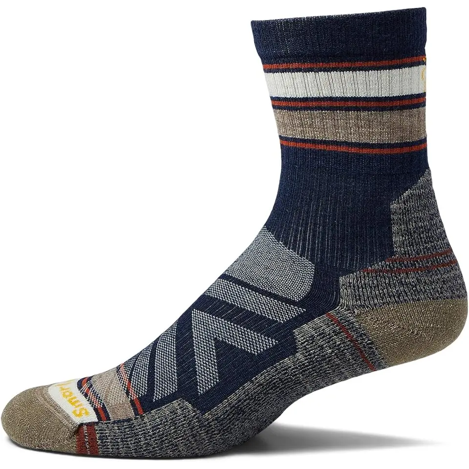 Performance Hike Light Cushion Striped Mid Crew
