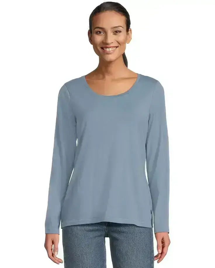 Women's L.L.Bean Soft Stretch Supima Tee Scoop Neck Long Sleeve