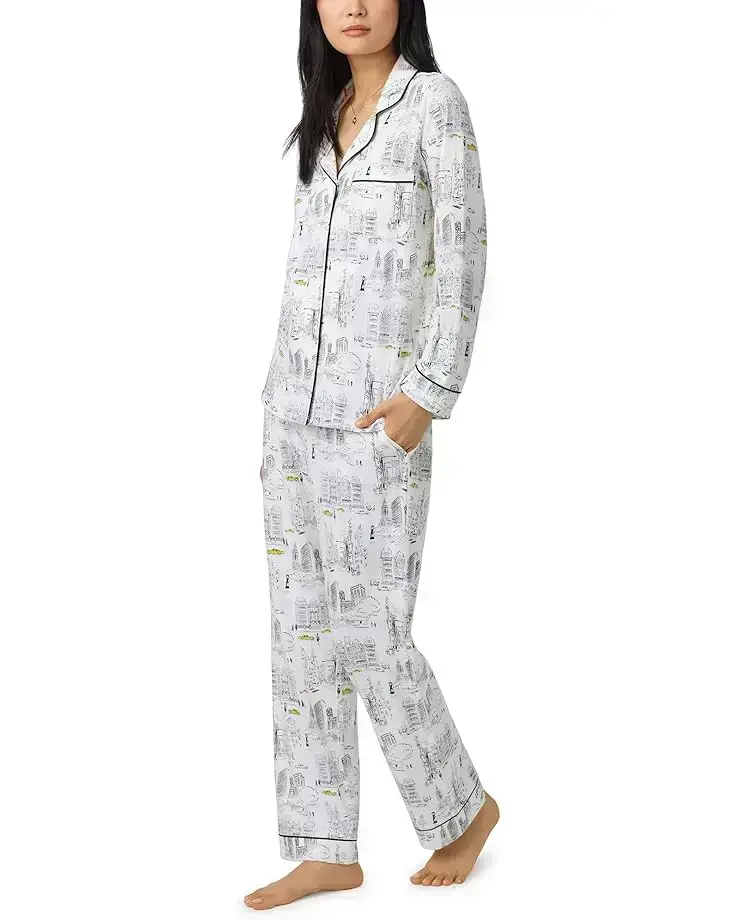 Women's Bedhead PJs Organic Cotton Jersey Long Sleeve Classic PJ Set