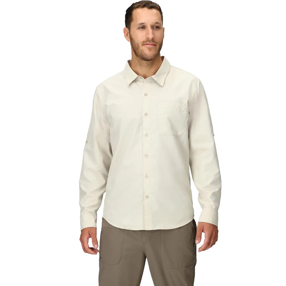 Men's AirExchange UPF 40 Long-Sleeve Collared Shirt