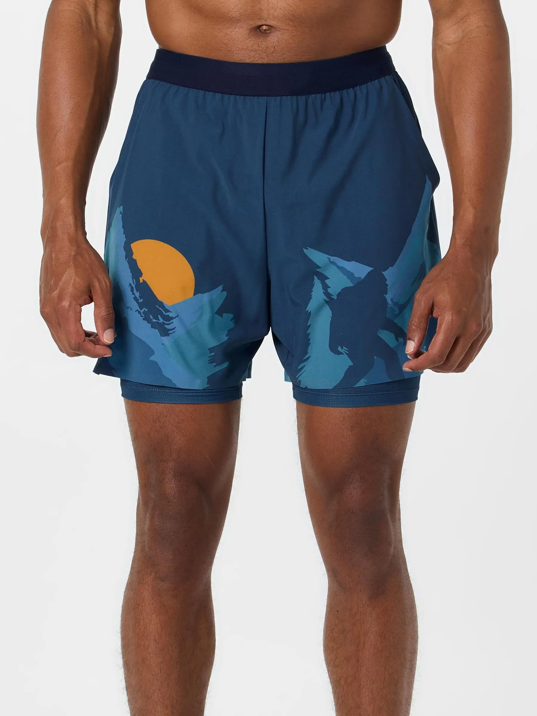 Sprints Men's 2in1 5" Short Sasquatch