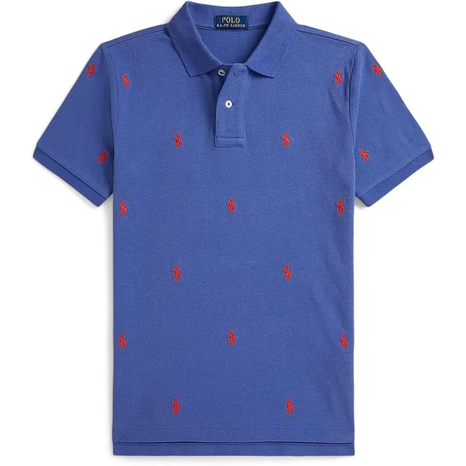 Polo Pony Cotton Mesh Polo Shirt (Big Kid)
