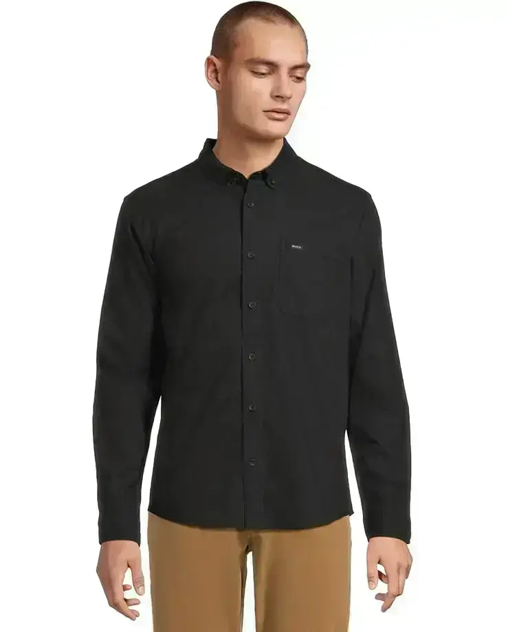 Men's RVCA Thatll Do Stretch Long Sleeve Woven
