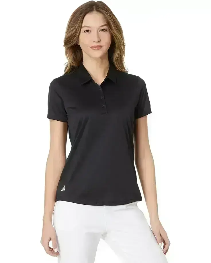 Women's adidas Golf Performance Solid Short Sleeve Golf Polo Shirt