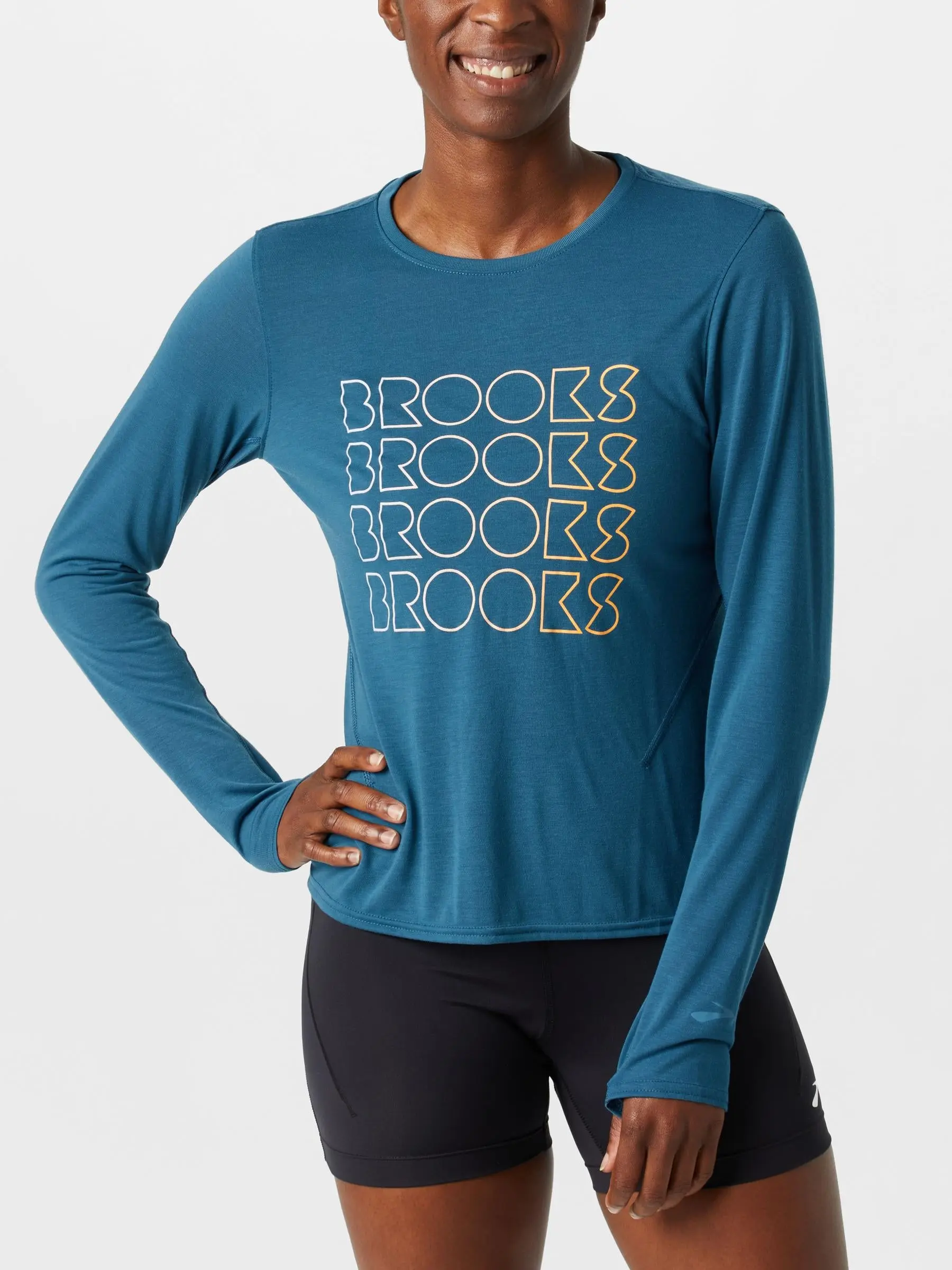 Brooks Women's Distance Brooks Stacks Long Sleeve 3.0