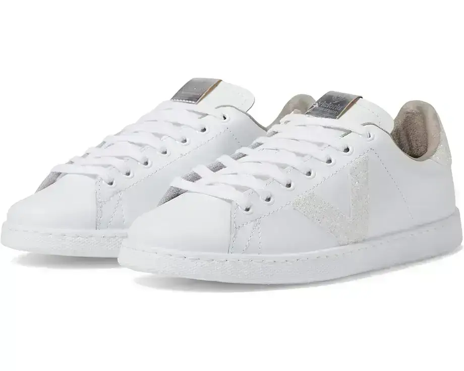 Women's victoria Tennis Leather & Glitter V