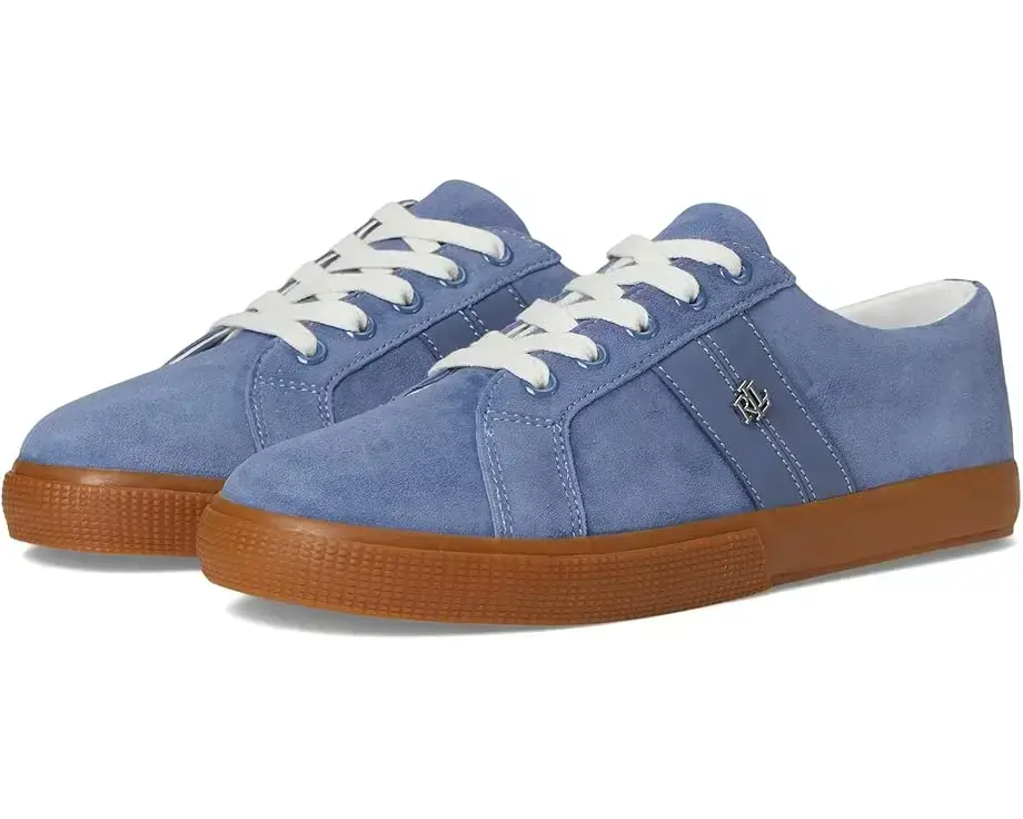 Women's Lauren Ralph Lauren Janson II Suede & Nappa Leather Sneakers