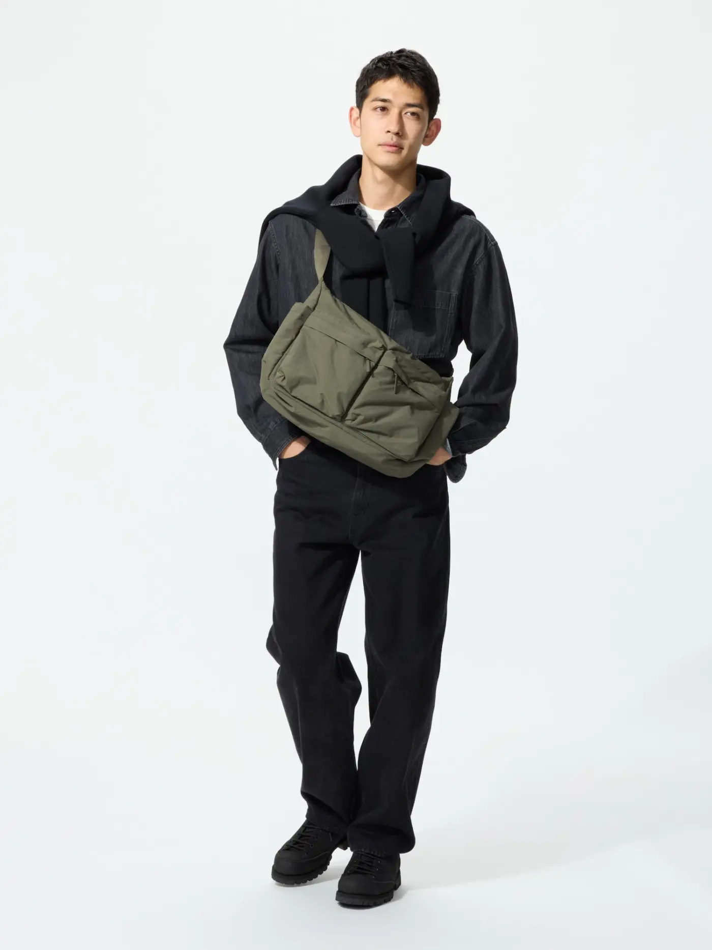 Unisex Multi Pocket Shoulder Bag