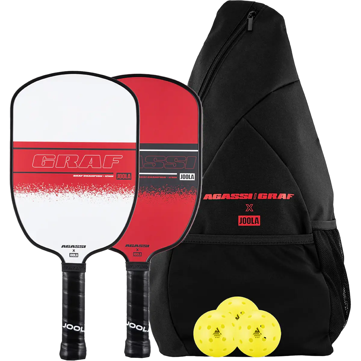 Agassi Graf Champion 12mm Pickleball Set