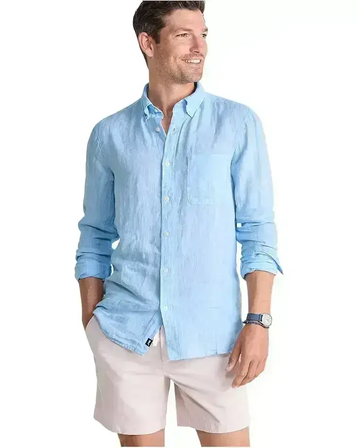 Men's Vineyard Vines Surfside Solid Linen Shirt