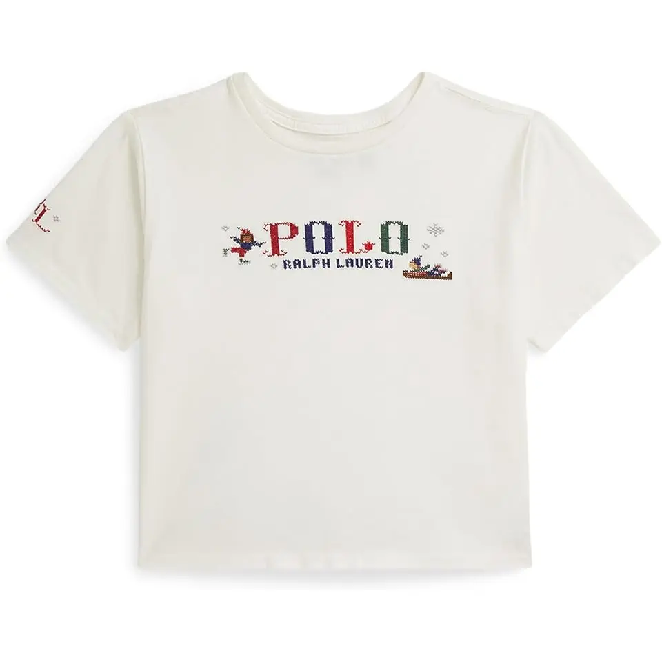 Logo Cotton Jersey Boxy Tee (Big Kid)