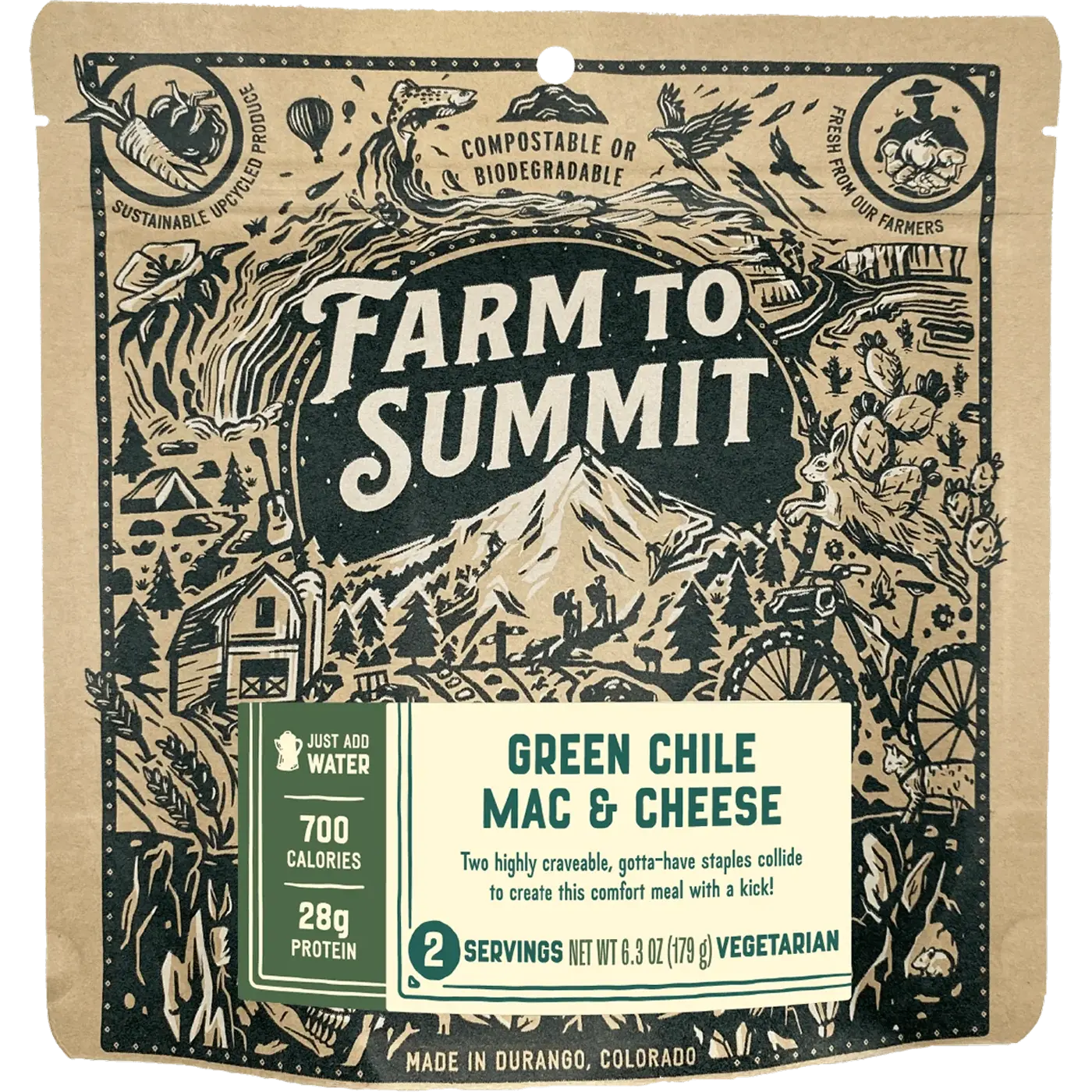 Green Chile Mac & Cheese (2 Servings)