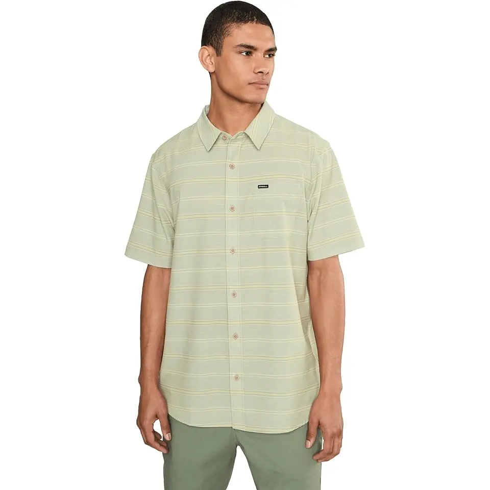 UPF Slub Relaxed Short Sleeve Woven Shirt