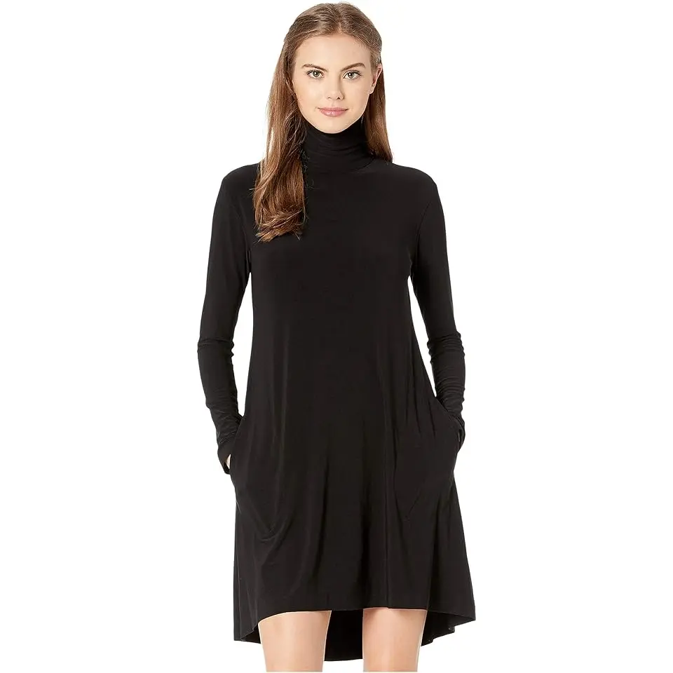 Long Sleeve Turtle Swing Dress