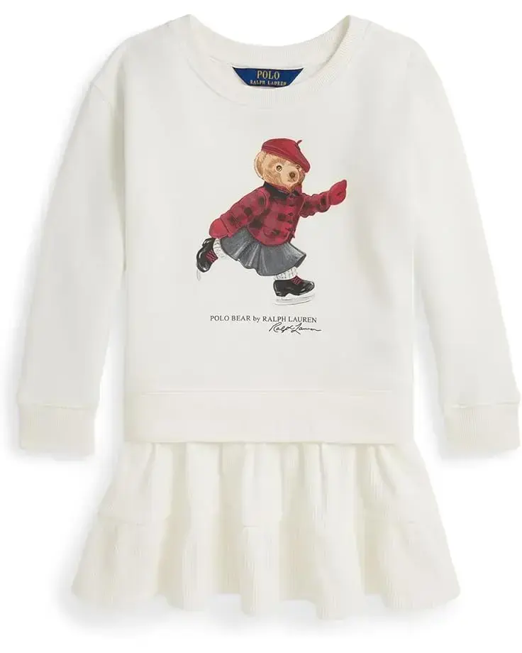 Polo Ralph Lauren Kids Polo Bear Fleece Dress (Toddler/Little Kid)