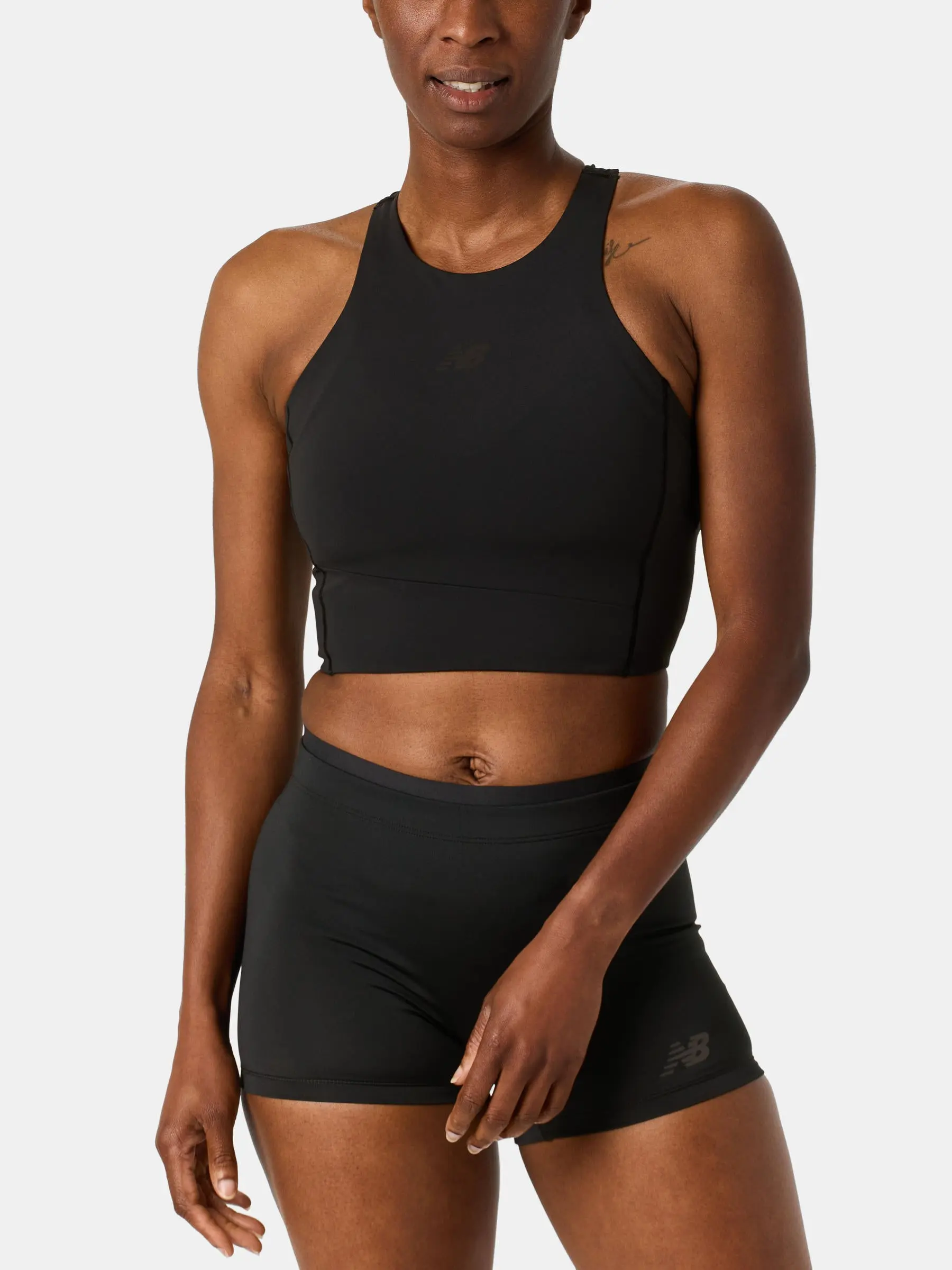 New Balance Women's Sleek Storage Race Crop