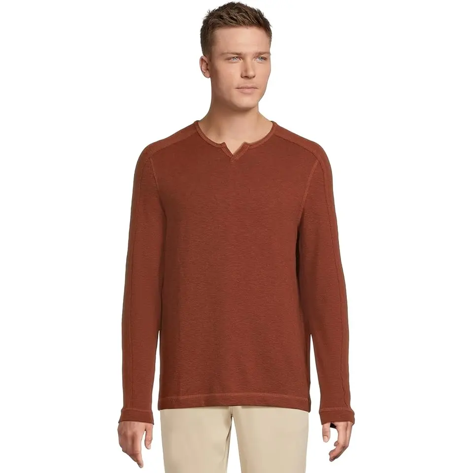 Split-neck Pullover