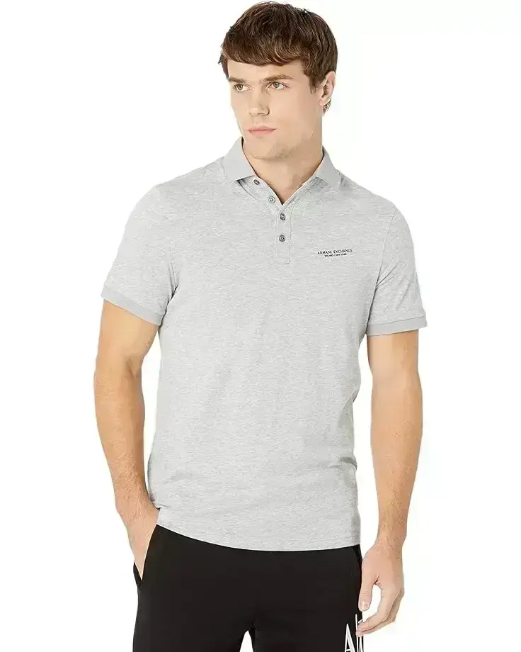 Men's Armani Exchange Slim Fit Milano/New York Logo Polo