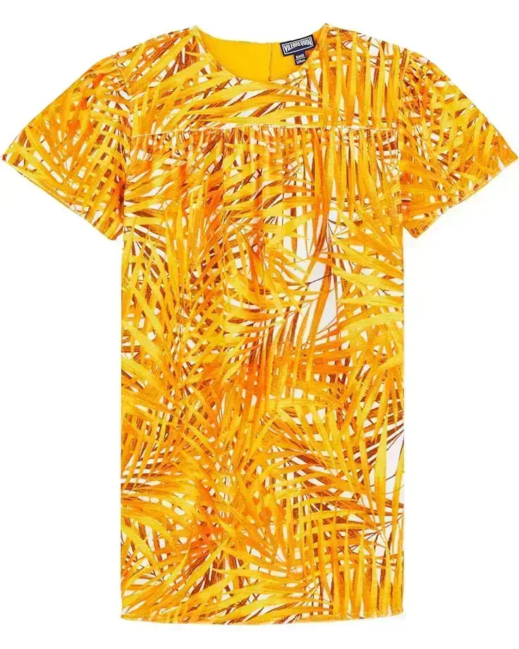 Vilebrequin Kids Palm Leaves Goyave Terry (Little Kid/Big Kid)