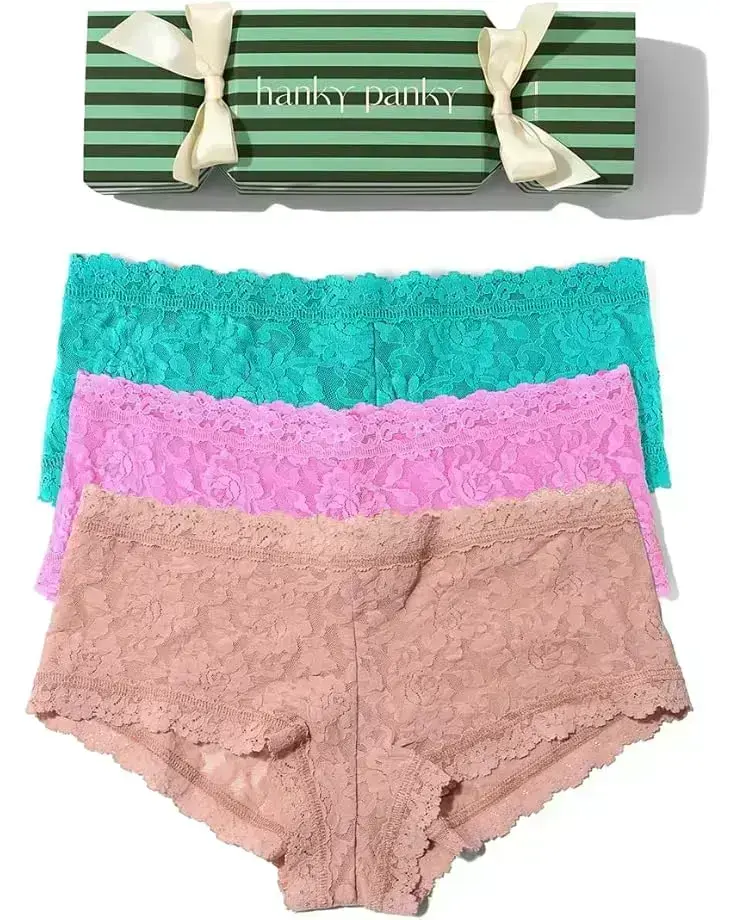 Women's Hanky Panky Signature Lace Boyshort 3 Pack