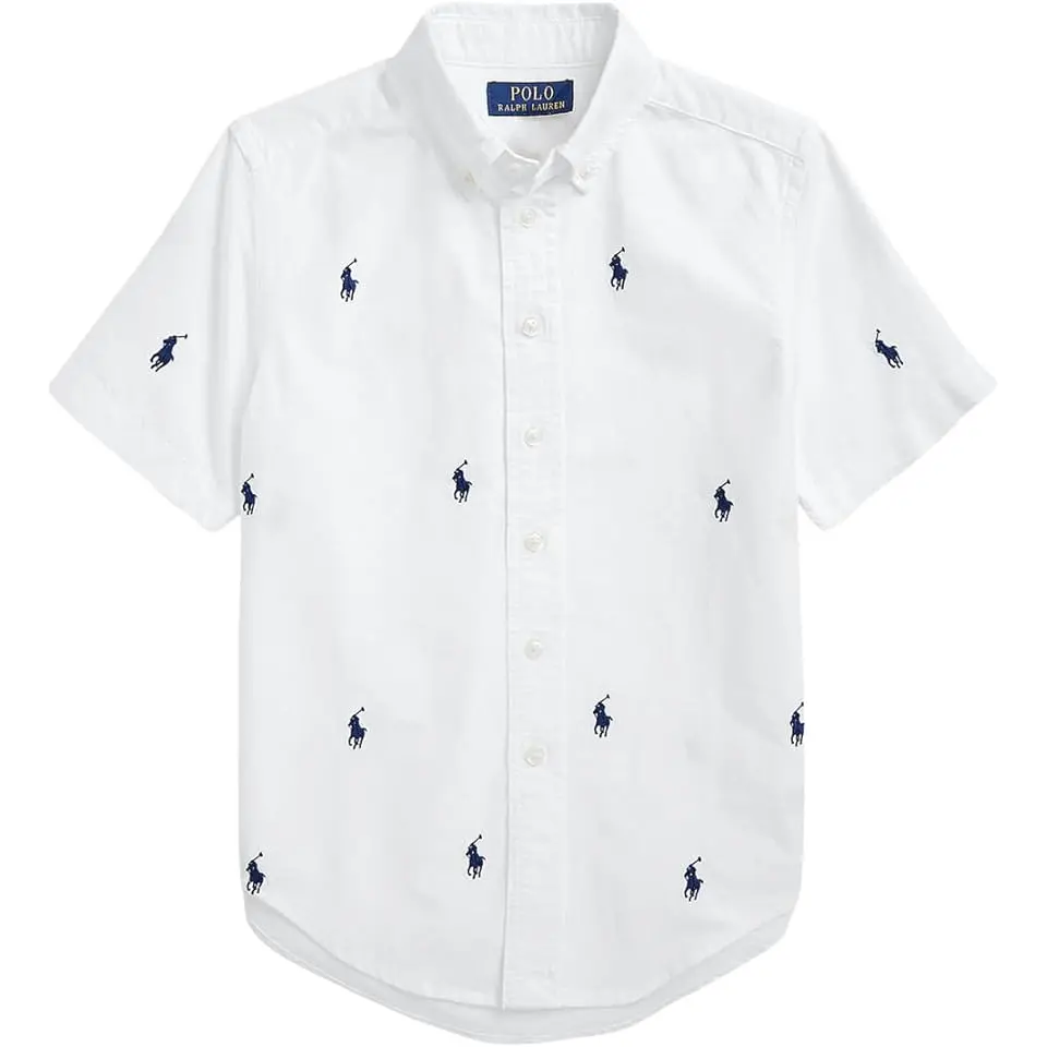 Polo Pony Oxford Short Sleeve Shirt (Big Kid)
