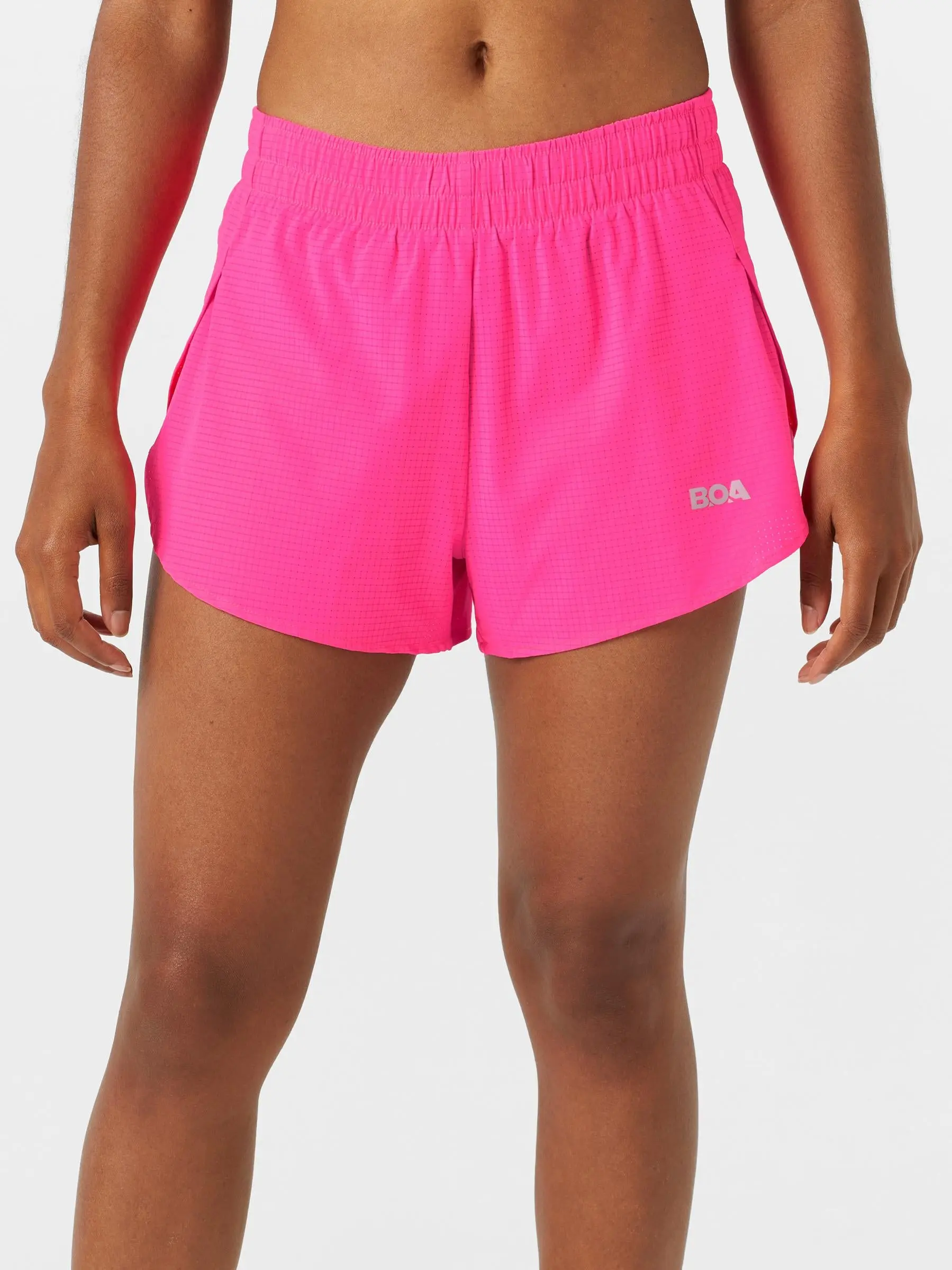 BOA Women's AeroPro 3" Split Shorts Hot Pink