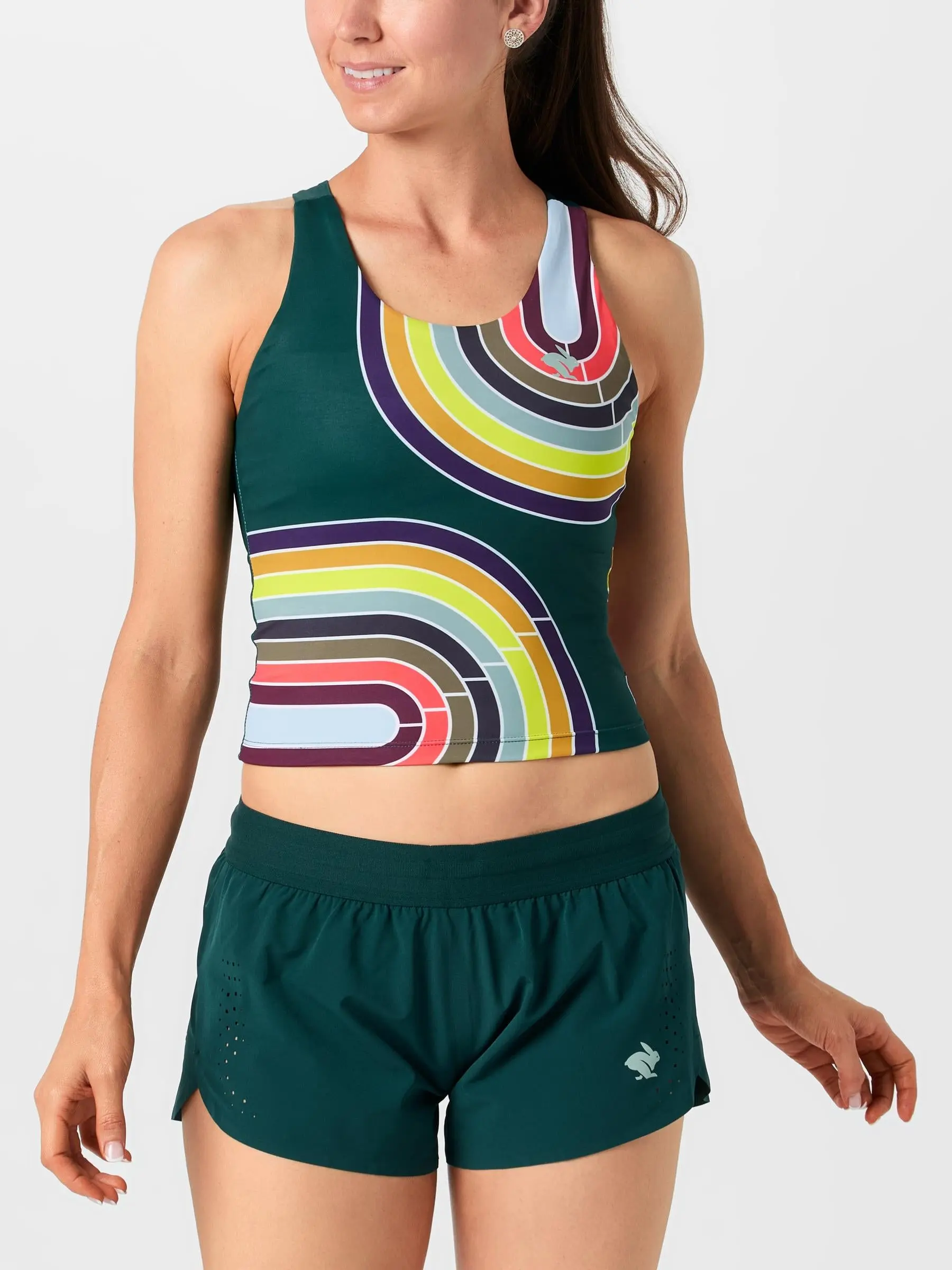 rabbit Women's Crusher Pocket Crop Dark Sea Track