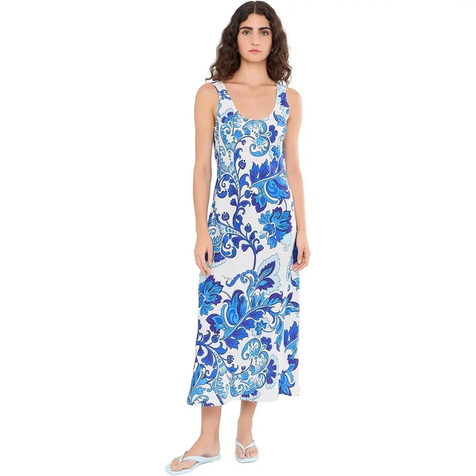 Linen Bias Tank Dress