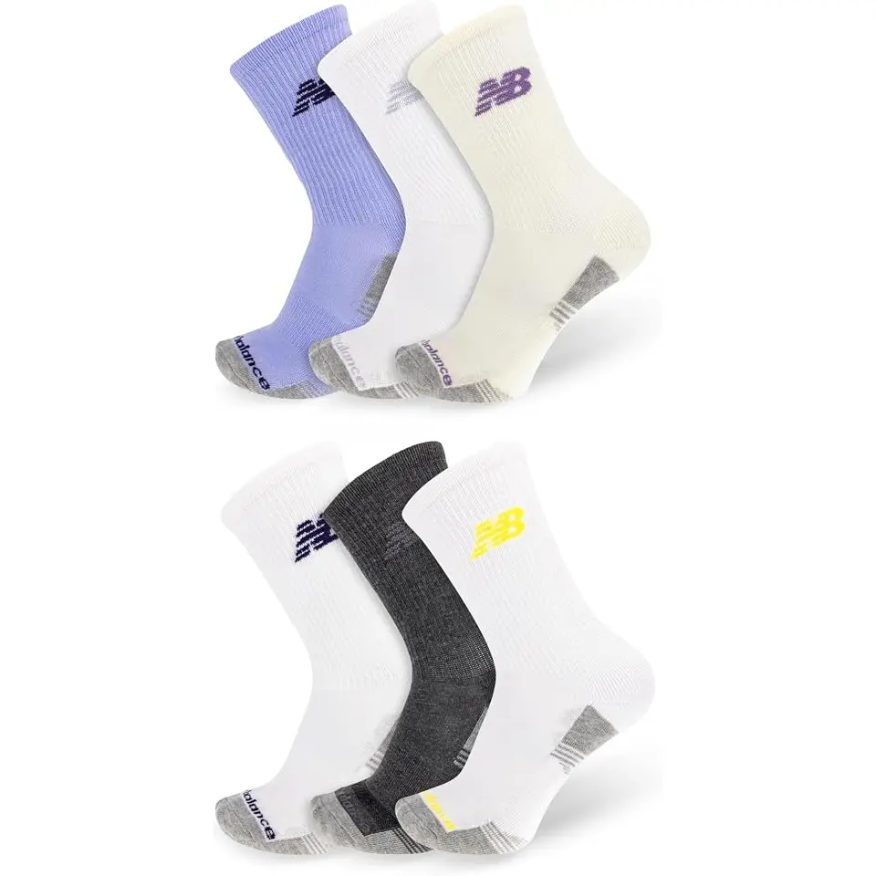 Performance Cushioned 6-Pack Crew Socks
