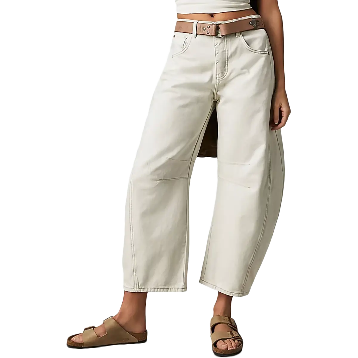 Women's Good Luck Mid Rise Barrel Jeans