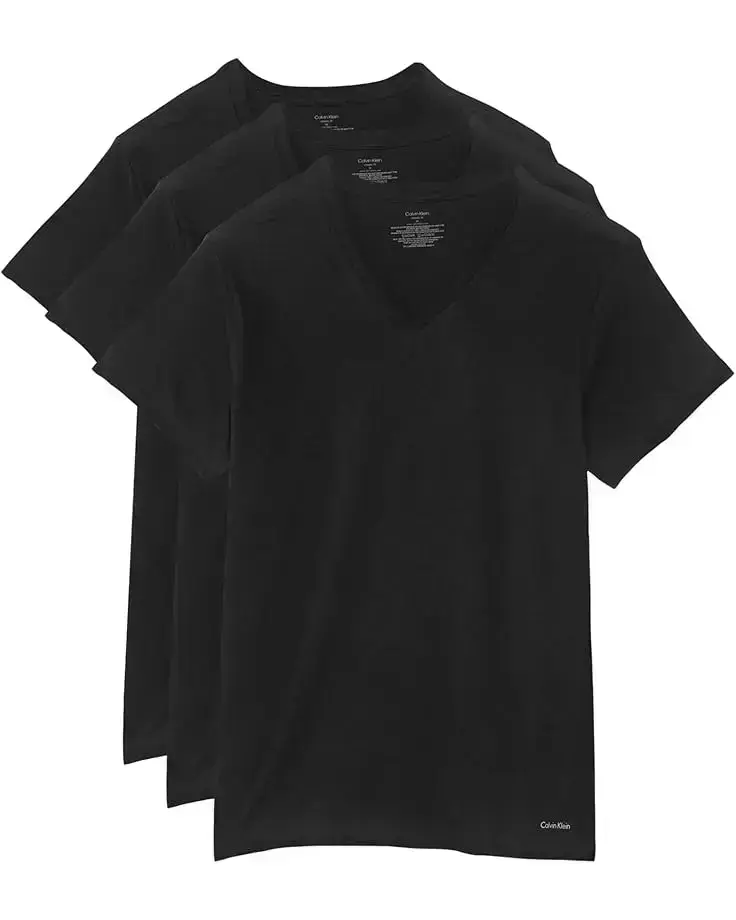 Men's Calvin Klein Underwear Cotton Classics Multipack Short Sleeve V-Neck
