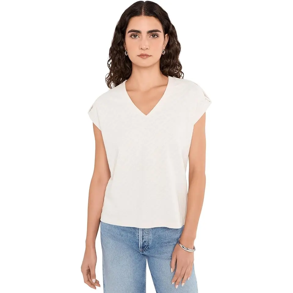 NZT Lace Knit Cap Sleeve Tee