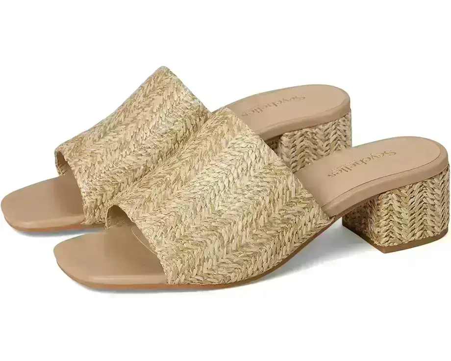Women's Seychelles Pepper Raffia Sandal Slide