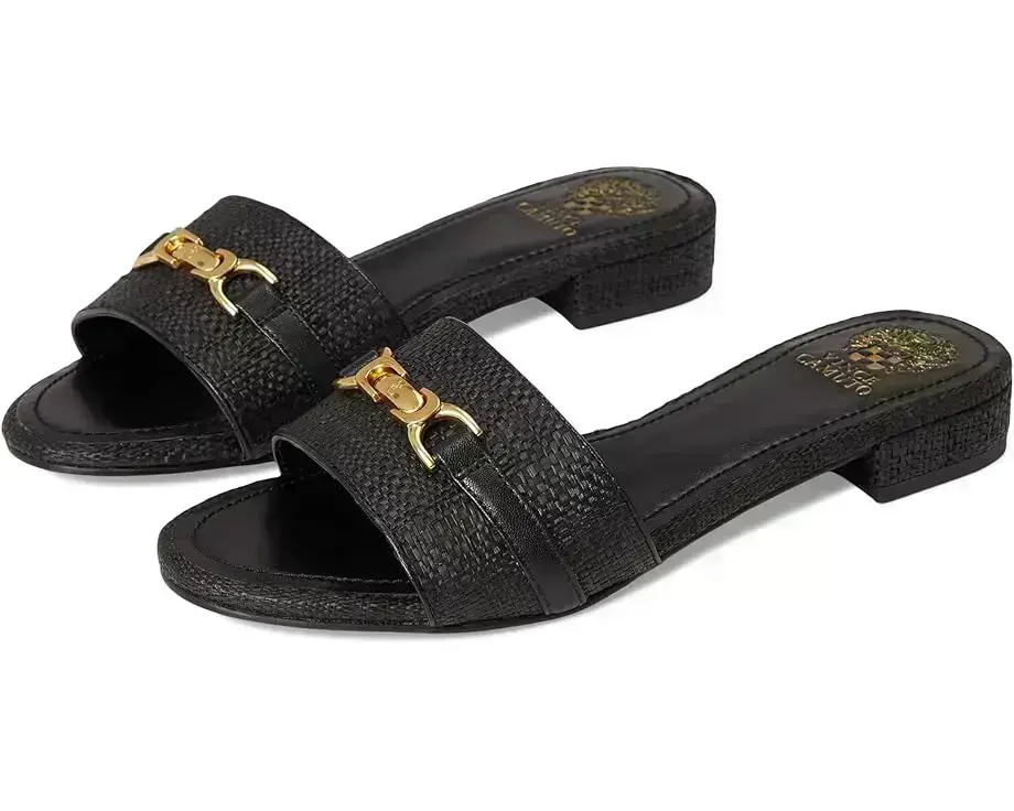 Women's Vince Camuto Maxine Banded Buckle Slide Sandals