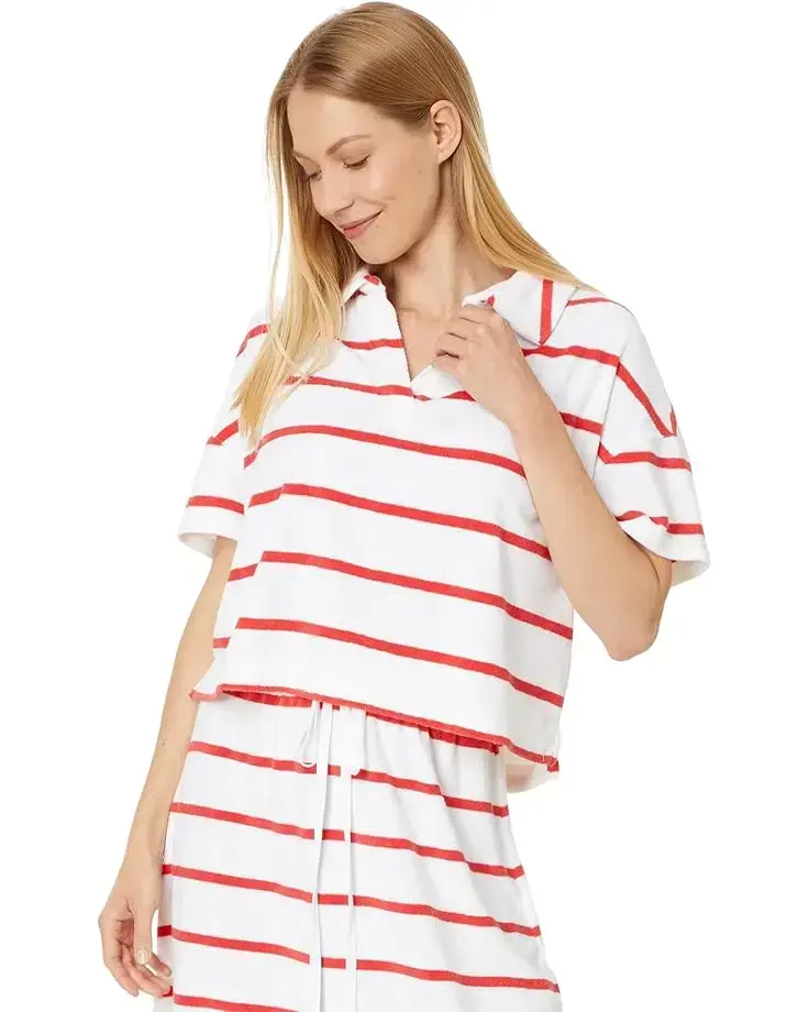Women's Vineyard Vines Terry Towel Relaxed Polo