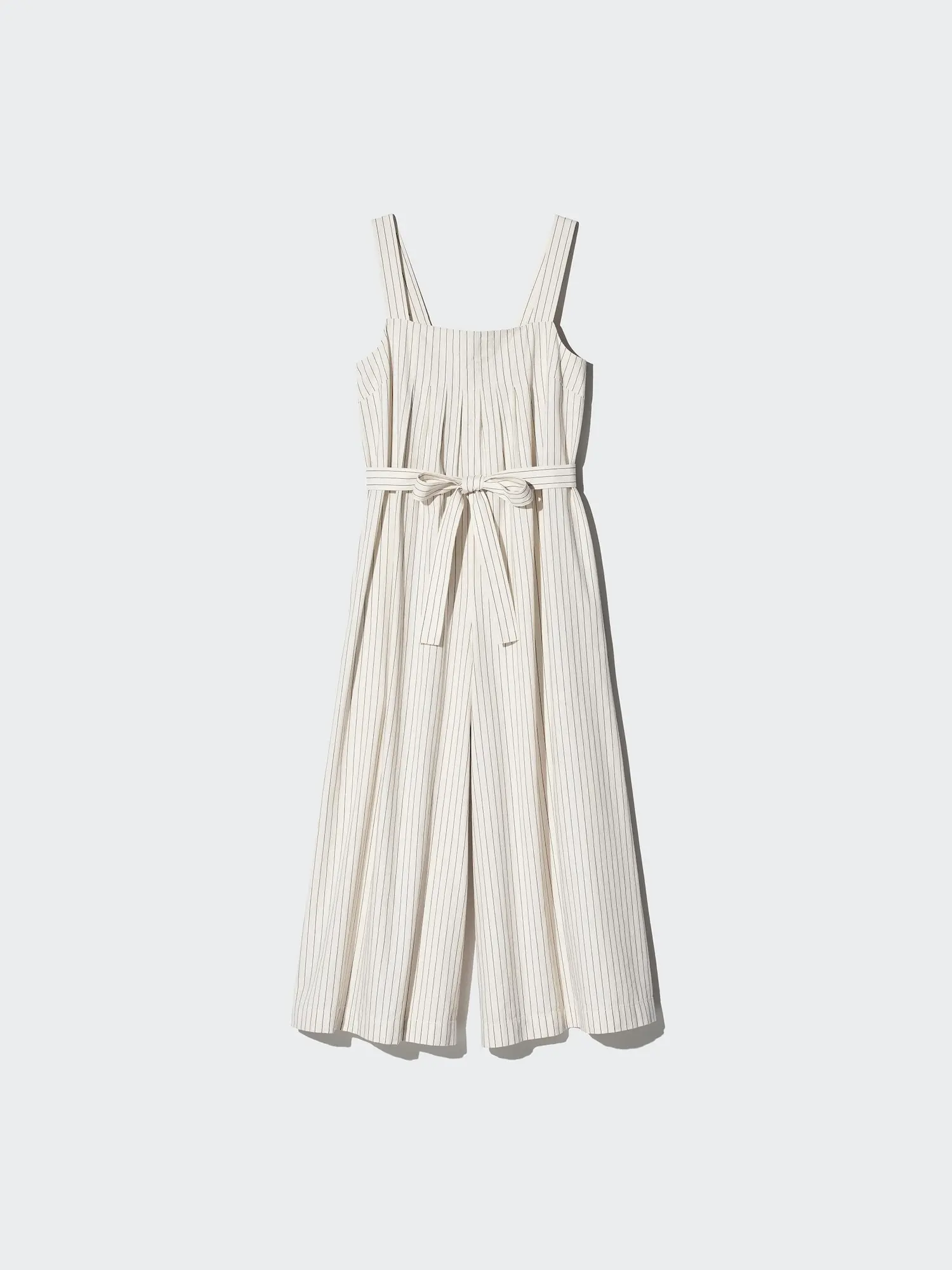 Women's Linen Blend Tucked Jumpsuit