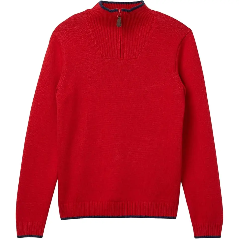 Mock Neck Quarter Zip Sweater (Toddler/Little Kids/Big Kids)