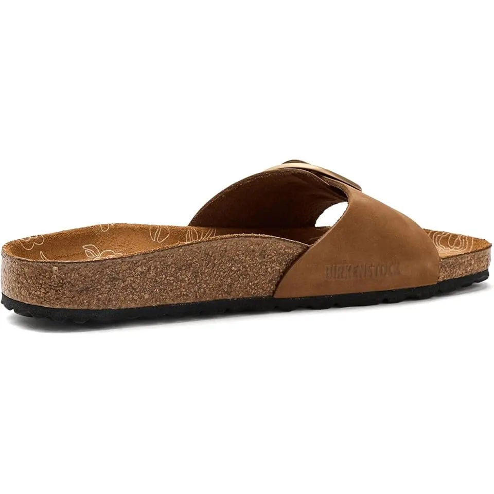 Madrid Big Buckle Printed Footbed - Nubuck
