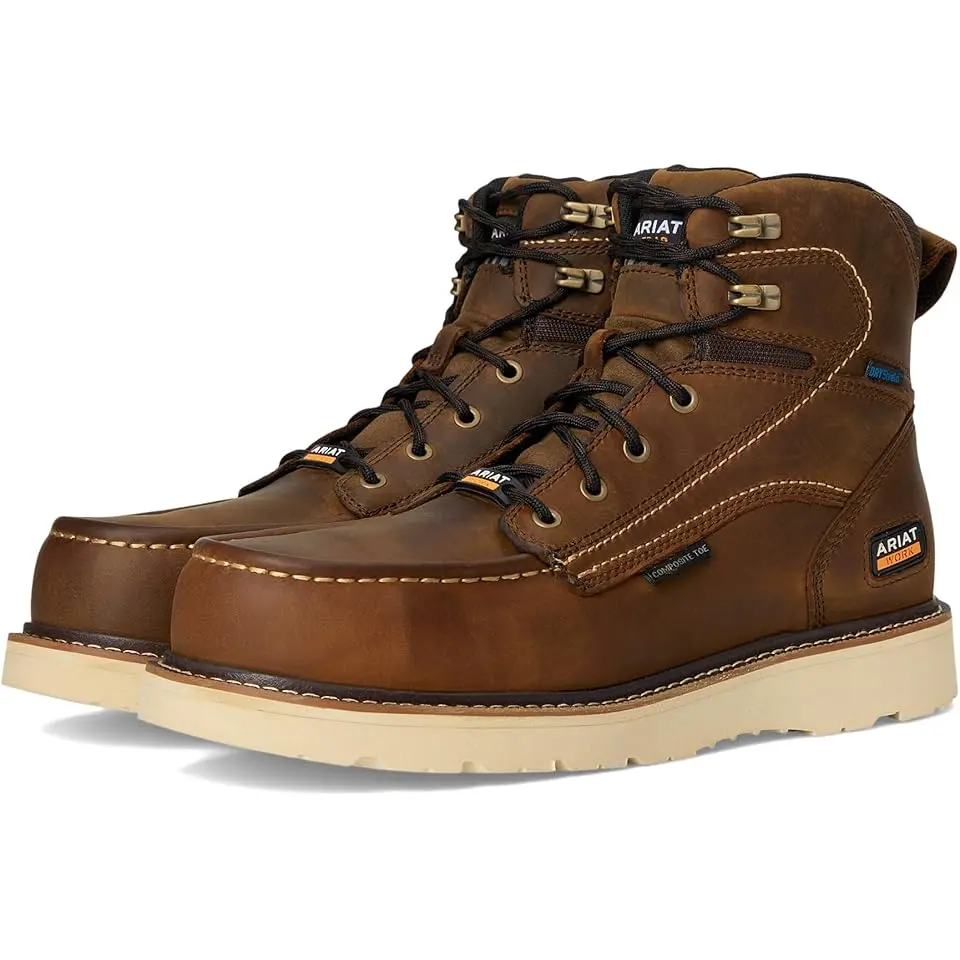 Rebar Wedge Moc Toe 6" Waterproof Composite Toe Work Boots