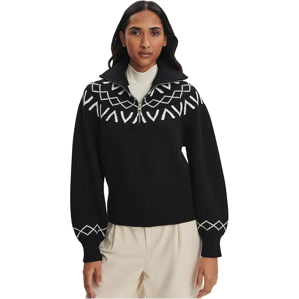 Sigrid Fairisle 1/2 Zip Knit