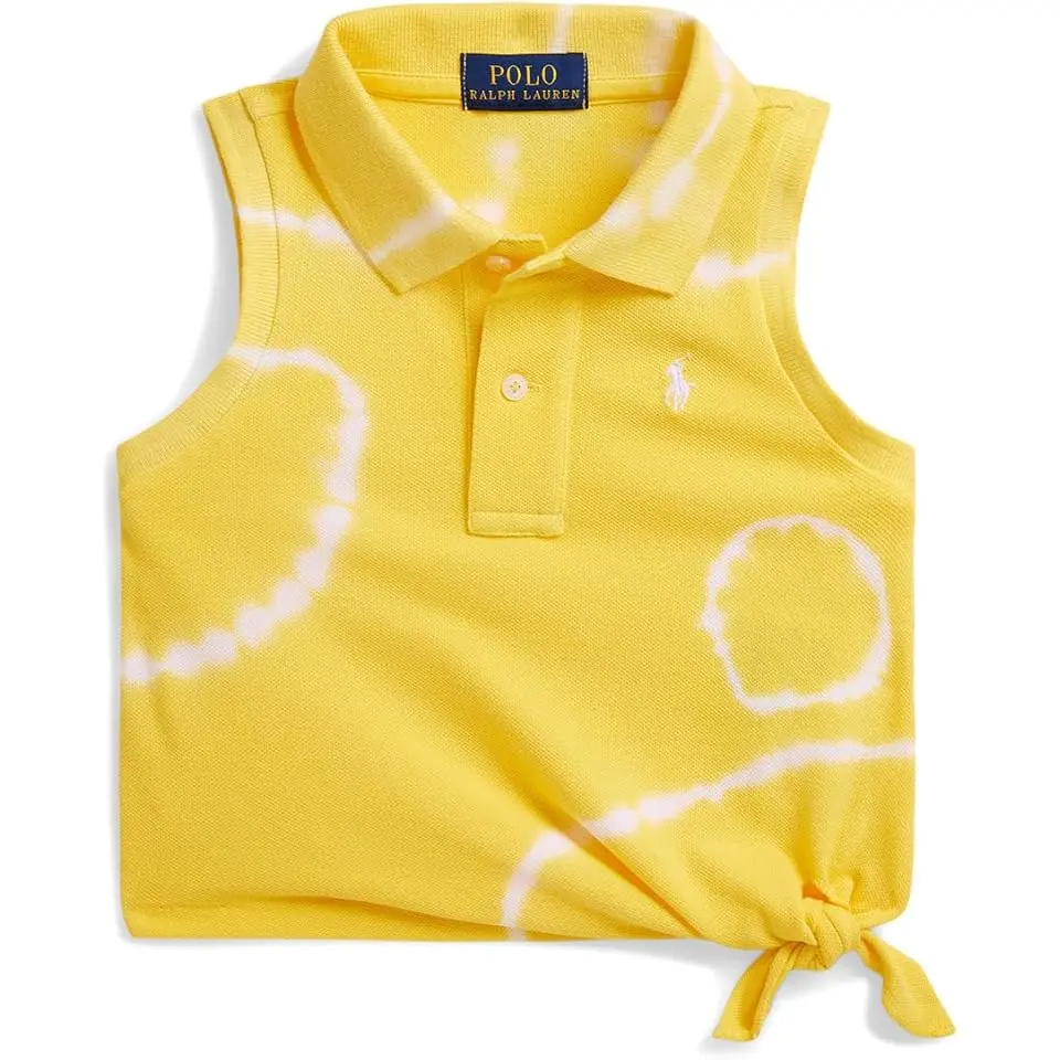 Tie-Dye Mesh Boxy Polo Shirt (Toddler/Little Kid)